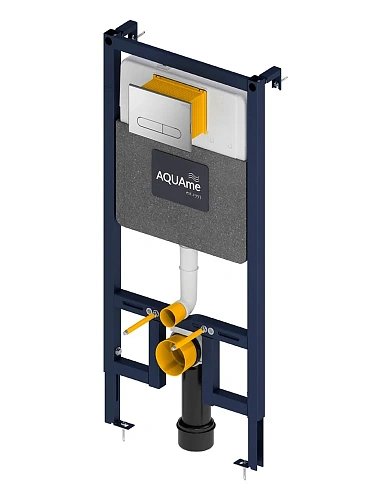 Инсталляция для унитаза AQUAme AQM4001CR в комплекте с панелью смыва, глянцевый хром Инсталляция для унитаза AQUAme AQM4001CR в комплекте с панелью смыва, глянцевый хром