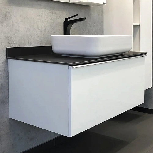 Тумба с раковиной Comforty Милан-90 00-00014426 белая с графитовой столешницей и раковиной Comforty T-Y9378 Тумба с раковиной Comforty Милан-90 00-00014426 белая с графитовой столешницей и раковиной Comforty T-Y9378