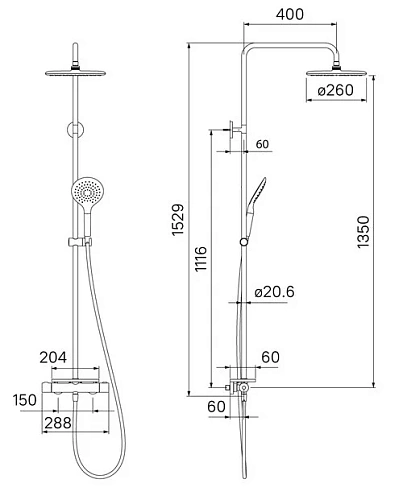 Душевая система Iddis Termospot TSTSBSTi06 с термостатом Душевая система Iddis Termospot TSTSBSTi06 с термостатом