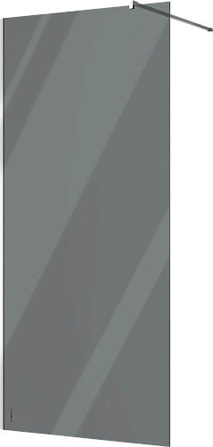 Душевая перегородка STWORKI Берген 100 см, профиль хром глянцевый, тонированное стекло 583043 Душевая перегородка STWORKI Берген 100 см, профиль хром глянцевый, тонированное стекло 583043