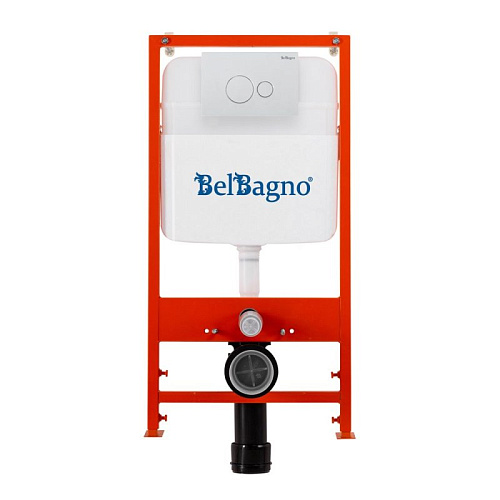 Инсталляция для унитаза BelBagno BB026 с клавишей смыва BB082BL Инсталляция для унитаза BelBagno BB026 с клавишей смыва BB082BL