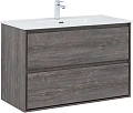 Тумба под раковину Aquanet Милан 100 дуб рошелье 00336375 подвесная Тумба под раковину Aquanet Милан 100 дуб рошелье 00336375 подвесная