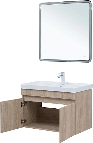 Тумба под раковину Aquanet Оптима 80 00344805 дуб светлый Тумба под раковину Aquanet Оптима 80 00344805 дуб светлый