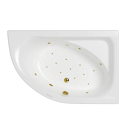 Акриловая ванна WHITECROSS Aquarella 170x110 правая "RELAX" золото 0109.170110.100.RELAX.GL Акриловая ванна WHITECROSS Aquarella 170x110 правая "RELAX" золото 0109.170110.100.RELAX.GL