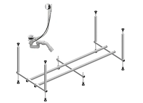 Акриловая ванна Timo ROHA1770 170x70x580 с каркасом и слив-переливом Акриловая ванна Timo ROHA1770 170x70x580 с каркасом и слив-переливом