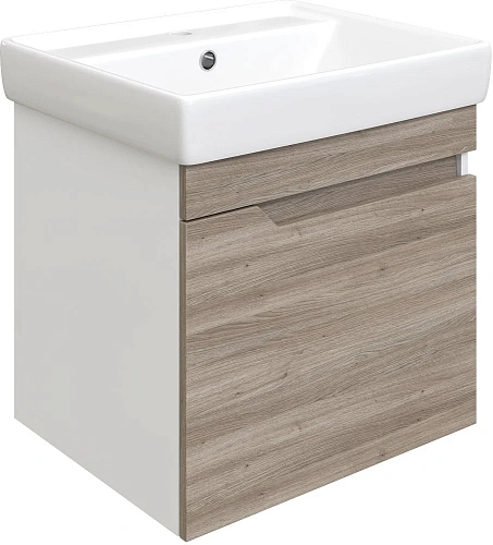 Комплект мебели DIWO Воронеж 50 подвесная, ореховый дубослив, с сифоном 579746 Комплект мебели DIWO Воронеж 50 подвесная, ореховый дубослив, с сифоном 579746