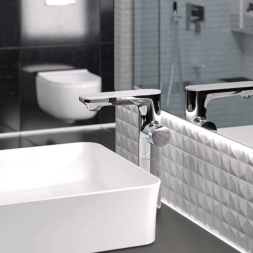 Смеситель для раковины BERGES MORANS 076003 сенсорный высокий, хром глянцевый Смеситель для раковины BERGES MORANS 076003 сенсорный высокий, хром глянцевый