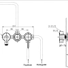 Смеситель для ванны Vincea Villa VTFW-1VL1BC, встраиваемый, брашированная медь Смеситель для ванны Vincea Villa VTFW-1VL1BC, встраиваемый, брашированная медь