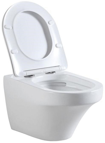 Унитаз подвесной Vincea Edge VT1-27 белый, ультратонкое сиденье soft-close Унитаз подвесной Vincea Edge VT1-27 белый, ультратонкое сиденье soft-close