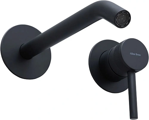Смеситель для раковины Allen Brau Priority 5.31A03-31 (с внутренней частью) черный матовый Смеситель для раковины Allen Brau Priority 5.31A03-31 (с внутренней частью) черный матовый