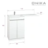 Тумба под раковину Onika Милтон Нова 48 см 104802 напольная под стиральную машину, белая (дляМарсал 110) Тумба под раковину Onika Милтон Нова 48 см 104802 напольная под стиральную машину, белая (дляМарсал 110)