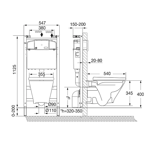 Комплект унитаза Roca The Gap Round 893105000 Rimless с инсталляцией;сиденьем Supralit;без панели см Комплект унитаза Roca The Gap Round 893105000 Rimless с инсталляцией;сиденьем Supralit;без панели см