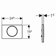 Клавиша смыва Geberit Sigma 10 115.907.KJ.1 Клавиша смыва Geberit Sigma 10 115.907.KJ.1