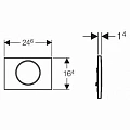 Клавиша смыва Geberit Sigma 10 115.907.KJ.1 Клавиша смыва Geberit Sigma 10 115.907.KJ.1