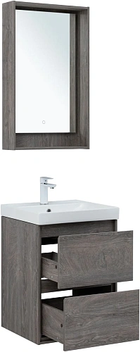 Тумба под раковину Aquanet Милан 50 дуб рошелье 00336371 подвесная Тумба под раковину Aquanet Милан 50 дуб рошелье 00336371 подвесная