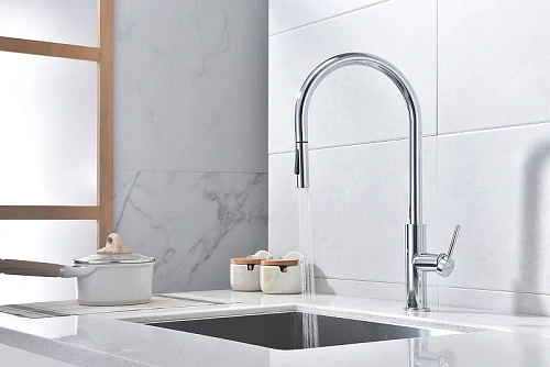 Смеситель для кухни Paulmark Senso хром Se215180-CR Смеситель для кухни Paulmark Senso хром Se215180-CR