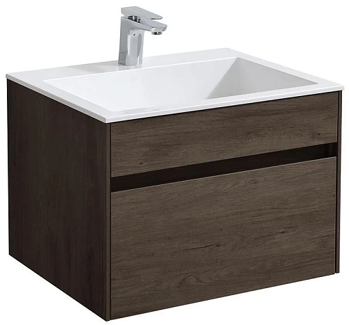 Тумба под раковину Vincea Chiara 600 подвесная, 1 выкатной ящик soft-close, R.Oak VMC-2C600RO Тумба под раковину Vincea Chiara 600 подвесная, 1 выкатной ящик soft-close, R.Oak VMC-2C600RO