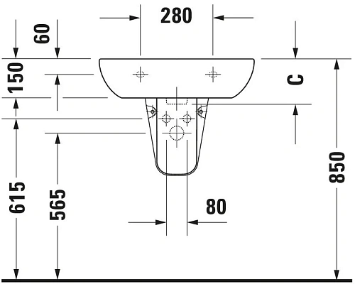 Раковина Duravit D-Code 23106000002 60 см Раковина Duravit D-Code 23106000002 60 см