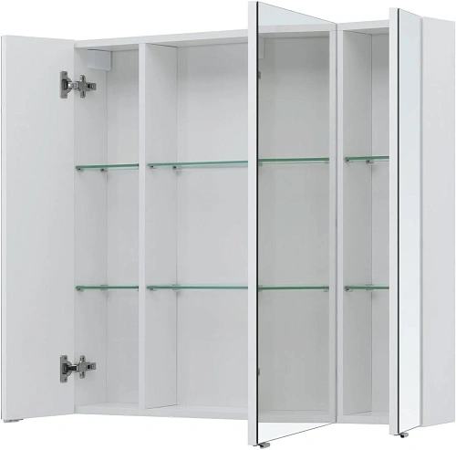 Зеркальный шкаф Aquanet Алвита new 90 белый матовый 00303897 Зеркальный шкаф Aquanet Алвита new 90 белый матовый 00303897