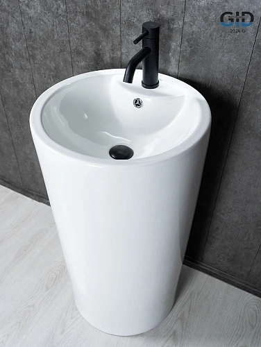 Раковина Gid Nb135 81102 напольная белая 46x46x86 Раковина Gid Nb135 81102 напольная белая 46x46x86
