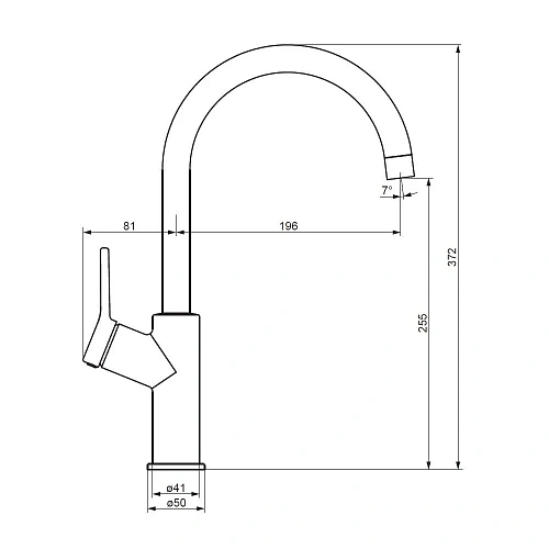 Смеситель для кухни Damixa Eclipse 310720300 черный Смеситель для кухни Damixa Eclipse 310720300 черный