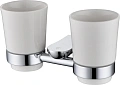 Стакан Rush Luson LU16320 с настенным держателем, двойной Стакан Rush Luson LU16320 с настенным держателем, двойной