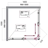 Душевой уголок BelBagno UNO-195-A-2-100-CH-CR 1000x1000 мм Душевой уголок BelBagno UNO-195-A-2-100-CH-CR 1000x1000 мм