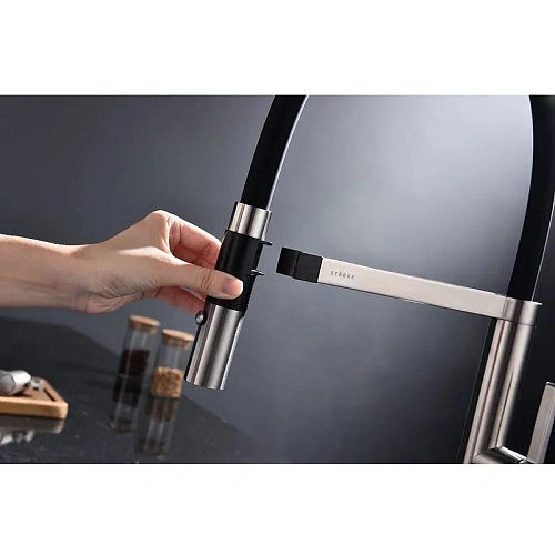 Смеситель для кухни Paulmark LEADER брашированная сталь Le214101-BS Смеситель для кухни Paulmark LEADER брашированная сталь Le214101-BS