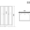 Душевая кабина Niagara Classic NG-43285-14QBK (1200х800х2000) низкий поддон (13см) стекло матовое 432853QBK Душевая кабина Niagara Classic NG-43285-14QBK (1200х800х2000) низкий поддон (13см) стекло матовое 432853QBK