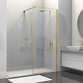 Душевая перегородка Vincea Walk-In VSW-1HS900CLG, 900x2000, брашированное золото, стекло прозрачное Душевая перегородка Vincea Walk-In VSW-1HS900CLG, 900x2000, брашированное золото, стекло прозрачное