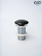 Донный клапан Gid без перелива Blm100 74402K черный матовый 7x7x10 Донный клапан Gid без перелива Blm100 74402K черный матовый 7x7x10