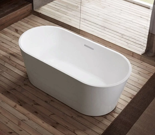 Акриловая ванна ARROW A1702TQU1, 170x80 см, отдельностоящая, со сливом-переливом, белый Акриловая ванна ARROW A1702TQU1, 170x80 см, отдельностоящая, со сливом-переливом, белый