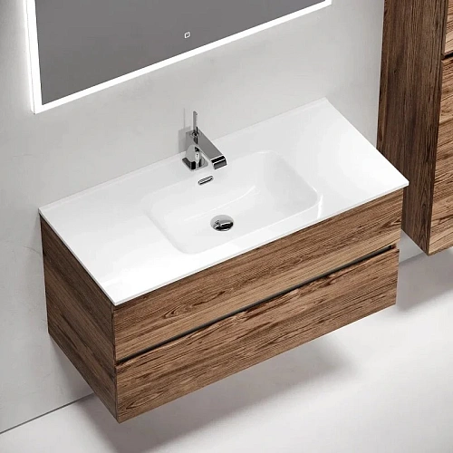 Тумба под раковину Sancos Urban UR100ECH 990х450х550 дуб чарльстон, подвесная Тумба под раковину Sancos Urban UR100ECH 990х450х550 дуб чарльстон, подвесная