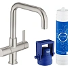 Смеситель для кухни Grohe Blue Pure с функцией фильтрации, суперсталь (31299DC1) Смеситель для кухни Grohe Blue Pure с функцией фильтрации, суперсталь (31299DC1)