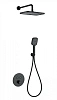 Душевая система Wonzon &amp; Woghand с термостатом, встраиваемая, черный матовый (WW-D2017-A-MB)