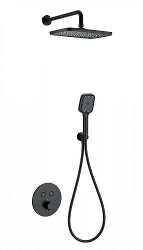 Душевая система Wonzon & Woghand с термостатом, встраиваемая, черный матовый (WW-D2017-A-MB) Душевая система Wonzon & Woghand с термостатом, встраиваемая, черный матовый (WW-D2017-A-MB)