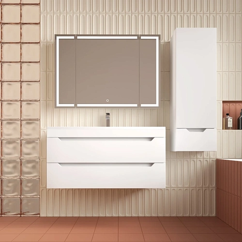 Тумба под раковину Style Line Остин 100 см ЛС-00002407 подвесная, белый Тумба под раковину Style Line Остин 100 см ЛС-00002407 подвесная, белый