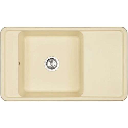 Кухонная мойка Aquaton Беллис 87 1A724832BS290 из литого мрамора, шампань Кухонная мойка Aquaton Беллис 87 1A724832BS290 из литого мрамора, шампань