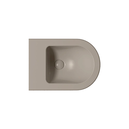 Биде подвесное GSI PURA серый беж матовый (8864105) Биде подвесное GSI PURA серый беж матовый (8864105)