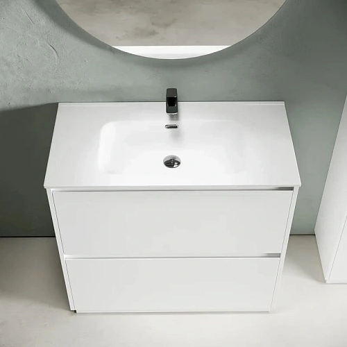 Тумба под раковину Sancos Libra Floor LB90FW напольная, 890х450х840 белый глянец Тумба под раковину Sancos Libra Floor LB90FW напольная, 890х450х840 белый глянец