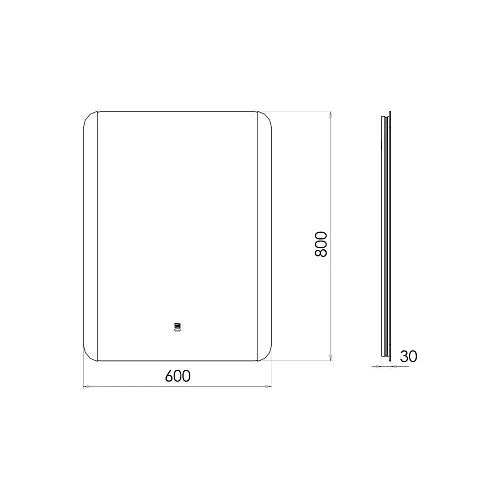 Зеркало Comforty Флокс-60 00-00014246 LED-подсветка, бесконтактный сенсор, антизапотевание Зеркало Comforty Флокс-60 00-00014246 LED-подсветка, бесконтактный сенсор, антизапотевание