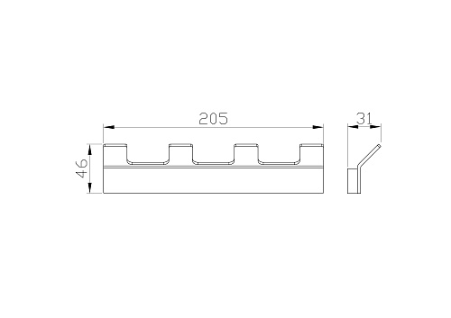 Крючок Wonzon & Woghand брашированное золото (WW-8345-BG) Крючок Wonzon & Woghand брашированное золото (WW-8345-BG)