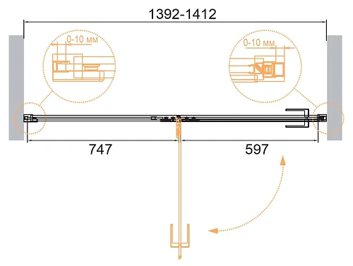 Душевая дверь CEZARES BELLAGIO-B-12-140-C-BORO 140см стекло прозрачное, профиль брашированное золото Душевая дверь CEZARES BELLAGIO-B-12-140-C-BORO 140см стекло прозрачное, профиль брашированное золото