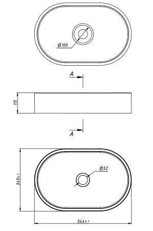 Раковина La Fenice Senso Matt белая матовая FNC-08-SEN-M Раковина La Fenice Senso Matt белая матовая FNC-08-SEN-M