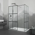 Душевая перегородка RGW Walk In WA-021B (WA-011B (2 шт.) + S-1220B) 900x1000 мм 35102190-84 черный, Easy Clean Душевая перегородка RGW Walk In WA-021B (WA-011B (2 шт.) + S-1220B) 900x1000 мм 35102190-84 черный, Easy Clean