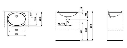 Раковина Laufen Birova 1119.1 (530x405x200мм, 8.1119.1.000.000.1) Раковина Laufen Birova 1119.1 (530x405x200мм, 8.1119.1.000.000.1)