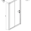 Душевая дверь Ambassador Forsa 17021117AX (1100x2000) Душевая дверь Ambassador Forsa 17021117AX (1100x2000)