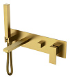 Детальная картинка товара «смеситель для ванны boheme qubic bronze 474-2-br встроенный»
