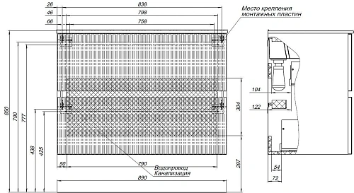 Тумба с раковиной Aquanet Джейн 90 00332523 маренго Тумба с раковиной Aquanet Джейн 90 00332523 маренго