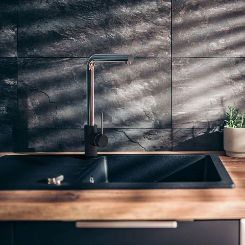 Смеситель для раковины Paini Ovo 86CR211WFKM с донным клапаном, каскадный Смеситель для раковины Paini Ovo 86CR211WFKM с донным клапаном, каскадный